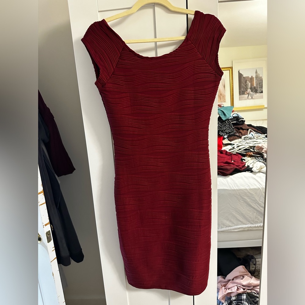NWT red tight fitting dress